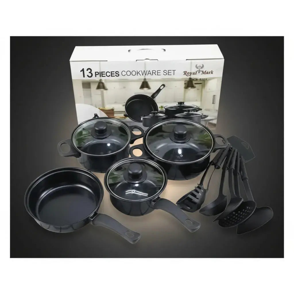 Juego de ollas antiadherentes con sartenes y tapas de vidrio templado con salida de vapor, y mangos ergonómicos. Cocina con menos aceite y lava fácil. Sirve para estufas a gas, eléctricas y vitrocerámicas. Ideal para renovar tu cocina.