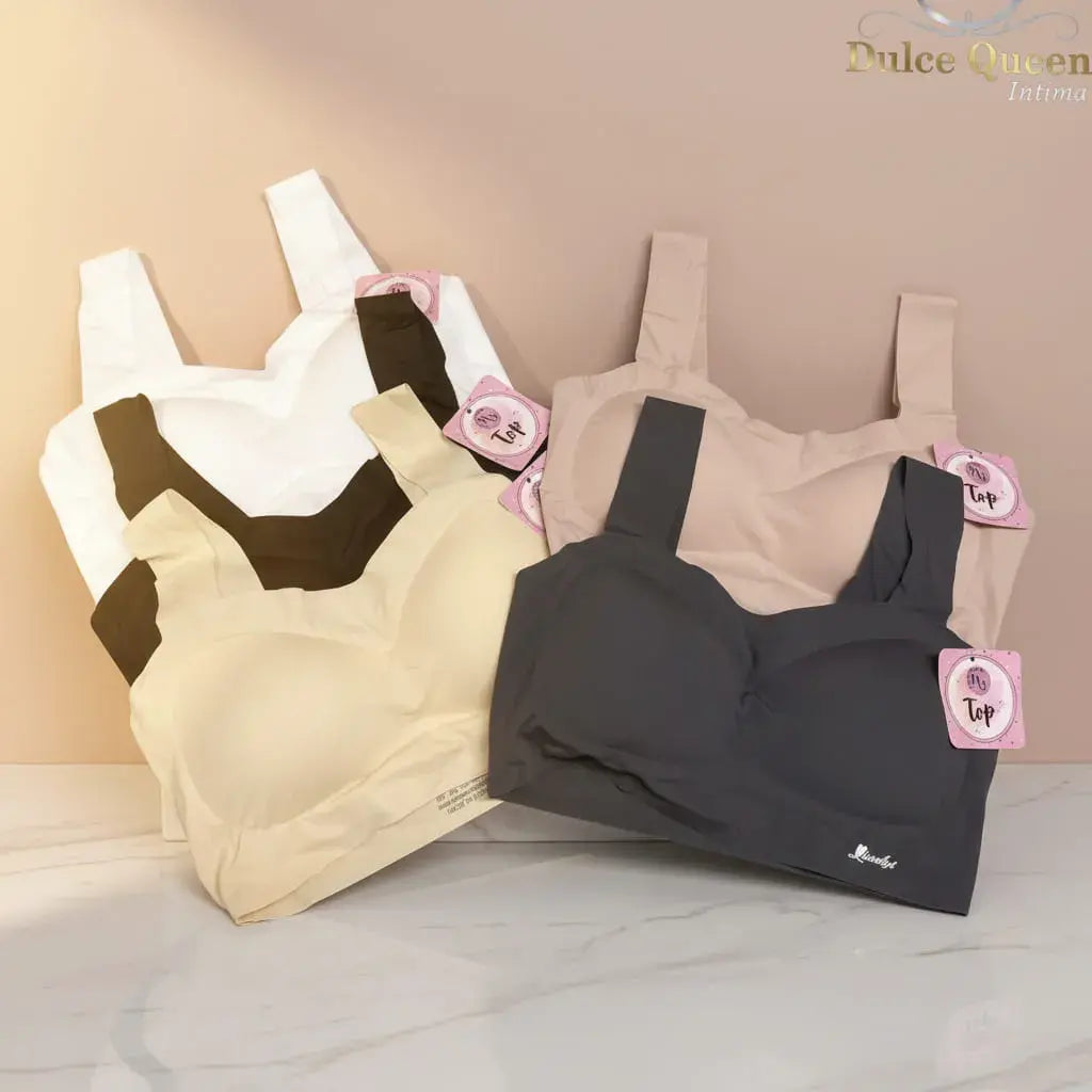 Brasier sin varillas con soporte y realce, hecho en tela suave y transpirable. Tirantes ajustables y diseño que se adapta a tu cuerpo, cómodo para todo el día. Femenino y moderno, combina con todo.