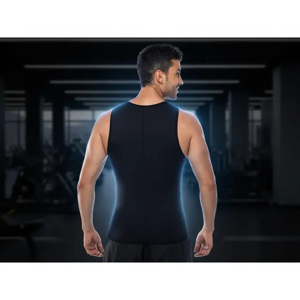 Camisilla moldeadora en lycra nylon con gel. Estiliza el abdomen bajo la ropa, transpirable y con sesgo en caucho que no se enrolla. Úsala todo el día en el trabajo, la calle o al entrenar.