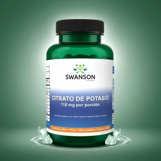 Citrato de Potasio de Vital World en 100 softgels con relleno líquido, que rinden 50 porciones. El potasio es un electrolito esencial del cuerpo. Es práctico para complementar tu alimentación y tu vida activa. Fabricado en Colombia y con registro INVIMA.