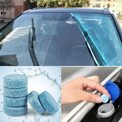 Pastillas limpiaparabrisas x 15: disuélvelas en agua y obtén líquido limpiavidrios para tu carro. 1 pastilla rinde 2 a 3 litros. Quita polvo, insectos, barro y huellas. También para ventanas y espejos.