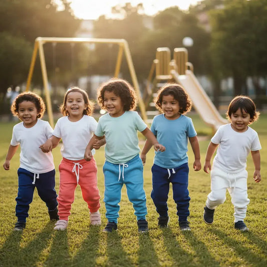 Sudadera tipo jogger para niños en algodón suave, fresco y resistente. Corte cómodo con libertad de movimiento para jugar, ir al colegio o estar en casa. Para niño y niña. Tallas 2 a 16.